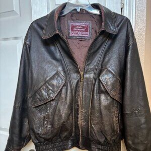Vintage Wilson's Urban Equipment Vintage Bomber Jacket (XL Brown)